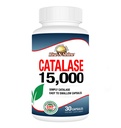 Rise-N-Shine Catalase 보충교재 15,000 - 머리 건강을 위한 강력한 산화 방지제 효소 - 강한 머리 지원을 위한 머리 보충교재 - 30 일 공급