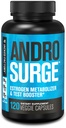 남성용 Jacked Factory Androsurge 에스트로겐 차단제 - Tongkat Ali, DIM, Long Jack & More - Test Booster & Muscle Builder - 120 카운트가있는 남성 및 에스트로겐 대사를위한 천연 테스토스테론 부스터