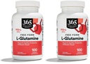 전체적인 음식 시장, L 글루타민 500Mg Veggie 모자, 100 조사 (2의 포장)