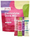 FlavCity Electrolytes 음료 믹스, 다양한 팩, 28 On-The-Go 스틱 팩 - 실제 과일로 만든 건강한 Electrolytes 분말 패킷 - 추가 설탕, 글루텐 - 무료