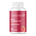 Celebrate Vitamins Multi-Complete Chewables, 45mg Iron - 소매 Gastrectomy 및 Gastric Bypass Surgery 환자를위한 매일 Bariatric Multivitamin - 필수 비타민 및 미네랄 - Berry (60 정제)