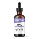 여성 및 남성용 Vimergy 유기 아연 보충제 (포장 당 7.5mg 액체 아연) 빠른 흡수 면역 지원, 건강한 뼈 & 피부, USDA 인증 유기, Vegan, 최대 27 서빙 (55 mL)