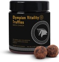 Olympian Vitality Truffles | 천연 Gut Health Dessert & Gut Detox Supplement + Sleep Support | Humic & Fulvic 산성 유기 순수 카카오 및 날짜 | 비 GMO & 유기 | 스파르타 베이브 브랜드