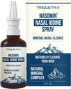 Nasomin® Iodine Nasal 스프레이 – 클렌징 및 상쾌한 Nasal Passages – Iodine & Fulvic Acid Blend – 150+ 병당 사용 – 100% 천연 미네랄 공식 – (2 oz. Bottle + Nasal Sprayer)