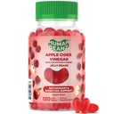 Apple Cider Vinegar Jelly Bean Gummies with The Mother and Ginger, 남성과 여성을위한 채식 보조 보조 보조 보조 보조 보조 식품, 소화 건강 지원, 120 Apple Blast Jelly Beans, Kosher