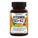 FarmHaven 비타민 D3 K2 캡슐 - 5000 IU D3 및 100 mcg K2 - Veggie 과일 혼합을 가진 Cholecalciferol MK7 - 면역 체계 & 심장 건강을 위한 비타민 D K2 보충교재 - 채식주의자, 비 GMO, 90의 모자
