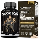 남성용 주요 로드 테스토스테론 부스터 - Horny Goat Weed, Maca Root, & Tribulus Terrestris와 테스토스테론 보충 - Tongkat Ali Men's Energy, Stamina & Strength - Test Booster 60 캡슐
