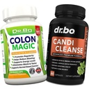 Colon Cleanse Candi Detox Formula - 여성 및 남성을위한 천연 Bowel Cleanser 알약 - 매일 변비 완화 보충교재 Gut Stomach Balance Control