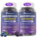 마그네슘은 성인 아이 대를 위한 Gummies 500mg/250mg를, 설탕 자유로운 마그네슘 Calm 잠 원조, 잠, Calm, 근육, Relax 뇌, Melatonin, 2Pack를 위한 L-Theanine 글리신 B6를 가진 아이 잠 Gummies를 제거합니다