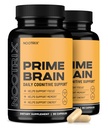Nootrix Prime Brain Nootropic Supplement | 지원 메모리, 정신 초점,인지 건강 및 에너지 | 건강한 계류 및 뇌 기능 촉진 | Ginkgo Biloba, Lion's Mane & L Theanine | 180 캡슐