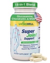 최고 합동 지원: Glucosamine, Chondroitin, MSM, Turmeric, 교원질 & FruiteX-B 합동 보충교재, 최대 고통 관리, 뼈 & 근육 건강, 남자 & 여자를 위한 융통성 & 기동성, 90의 캡슐