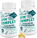 Zdoroviye SPM 보충 - 균형 잡힌 응답, 두뇌, 티슈 & 셀룰러 - 120 Softgels (2 병)에 대한 전문 교육자 및 SPM Precursors Complex