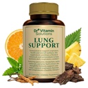 DR VITAMIN SOLUTIONS Lung Detox Supplement for Men & Women - 10-in-1 Blend w/Vitamin C & Butterbur Root - Lung Health & Respiratory Function 지원 - 호흡, 산소 흐름 개선 - 30 Vegan Caps