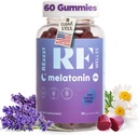 Melatonin Gummies I 5mg Melatonin Sleep Support Gummy for Adults I Fall Asleep Supplement for Health | 마그네슘 L-Theanine | Vegan Non-GMO 글루텐 & 젤라틴 무료, 설탕 무료 | 믹스 버클
