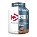 Dymatize ISO100 Whey Protein Powder Isolate, Fudge Brownie, 25g의 단백질, 5 파운드, 5.5g BCAAs, 120 Cal 미만., 글루텐 무료, 1g 지방, 1g 설탕, 2g Carb (70 서빙)