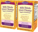 Nature's Secret Milk Thistle Liver Cleanse - 건강한 간기능 및 해독 -18 식물 혼합 심황, 다 델리온, 베레, & Artichoke 지원 - 자연 강력한 항산화제 (포장 2)