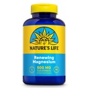 Natures Life Renewing Magnesium 500 mg - 플러스 비타민 B-6 - 근육과 Nerves 지원 - 실험실 검증 (180 인분, 180 VegCaps)