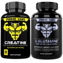 주요한 실험실 크레아틴 Monohydrate (120 ct) + L 글루타민 (180 ct)
