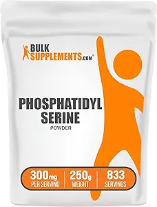 BulkSupplements.com Phosphatidylserine 분말 - Phosphatidylserine 보충교재, 콩에서 sourced - 서빙 당 300mg (60mg의 Phosphatidylserine), 250g (8.8 oz) (1의 포장)