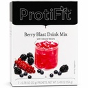 ProtiFit - 높은 단백질 과일 맛 분말 음료 혼합, 15g 단백질, 낮은 칼로리, 설탕 무료, 이상적인 단백질 호환, 상자 당 7 서빙 (베리 폭발)