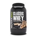 NutraBio Classic Whey Protein Powder- Full-Spectrum Amino Acid Profile - 필러 없음, 인공 색소, 보존제 - 낮은 글리세라이드 지수 - (크릴 땅콩 버터, 2 파운드)