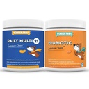 Daily Multivitamin Chews Plus Probiotic Superhero Chews - for Dogs Immune Support, Digestive Health, Gut Health & Overall Wellness - Daily Multi 60 Chews - Probiotic 90 Chews