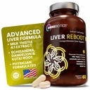 OmniBiotics Liver Cleanse Detox & Repair Supplement - 우유 이틀, 다 델리 뿌리, 알파 Lipoic Acid, Artichoke Extract, Schisandra, Silymarin - 60 Vegan 캡슐