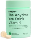 H-PROOF 언제든지 음료 비타민, 간 건강 & 면역 지원 Electrolytes, 우유 이틀 및 비타민 B & C - 40 Chewable 정제 (20 서빙), Vegan, 그린 애플