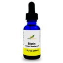 액체 Biotin B7 – 높은 흡수, 냉압 D-Biotin USP, Vegan, 알코올 - 무료, Sublingual Drops, 인공 향료 없음, 효능 및 순도를위한 블루 코발트 유리 병 - 1 oz