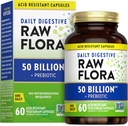 Nature's Truth Raw Flora Probiotic with Prebiotics | 50 억 CFU | 매일 소화 캡슐 | 남성과 여성을위한 채식 및 글루텐 무료 보충