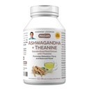 ANDREW LESSMAN Ashwagandha + Theanine 60 캡슐 - 표준화 된 추출물. Relaxation, Focus 및 Balanced Mood를 홍보합니다. 작은 쉽게 삼키기 캡슐