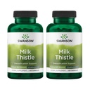 Swanson Milk Thistle (Standardized) - 초본 간병 지원 보충교재 w/80% Silymarin - 전반적인 건강 & 웰빙을 유지하기 위하여 돕는 자연적인 공식 - (120의 캡슐) (2 팩)