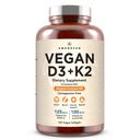 AMANDEAN Vegan 비타민 D3 K2. 조류에서 5000 iu. 모든 전송 MK-7. 120 Softgels. 플랜트 기반 및 Carrageenan 무료. 유기 코코넛 오일 혼합. Mood, Bones, Heart, Immune 건강 (패키징 May Vary)