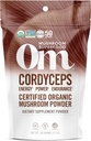 OM MUSHROOM SUPERFOOD Cordyceps 유기 버섯 분말, 3.5 Ounce의 50의 서빙, 에너지, 힘, stamina 및 내구시간 지원, 스포츠 성과를 위한 Superfood 보충교재