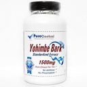Yohimbe Bark 표준화 된 추출물 1500mg // 200 캡슐 // Pure // PureControl 보충제