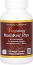 캘리포니아 골드 영양 Fungiology, MushRex Plus, Agaricus, Chaga, Cordyceps 및 Lion's Mane, 120 Plantcaps와 풀 스펙트럼 Ten Mushroom Complex