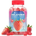 Melatonin Gummies - 10 mg 딸기 맛있은 다이어트 식품 보충 지원 수면 - 150 Vegan Gummies