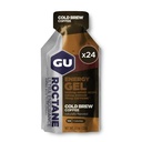 GU Energy Roctane Ultra Endurance Energy Gel, Vegan, Gluten-Free, Kosher 및 Dairy-Free On-The-Go Sports Nutrition for Running, Biking, 하이킹 또는 스키, 콜드 브루 2X 카페인 (24 패킷)