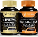 WELLNESS LABSRX 사자 Mane 캡슐 및 Berberine 캡슐 | 번들