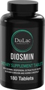 Dulàc - Diosmin Hesperidin 1000mg 규정식 보충교재 180 정제, 말 Chestnut 추출물과 Butchers 방과 함께 풍부