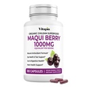 Vitapia Maqui Berry 1000mg - Maqui Berry Powder 보충 - Vegan Friendly, Non-GMO 및 글루텐 - 무료 180 Veggie 캡슐