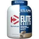 Elite Casein Protein Powder, 쿠키 및 크림, 100 % Micellar Casein, 25g Protein, 5.4g BCAAs, 2.3g Leucine, 하룻밤 근육 회복, 4 lb (53 서빙)에 대한 흡수