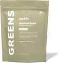 Rookie Wellness Greens + Superfoods - Greens Superfoods Powder 음료 전체 식품 소스 성분 포함 비타민, Probiotics, 산화 방지제 및 Baobab 섬유 (30 서빙, Crisp Apple)