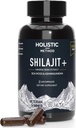 남자와 여자를 위한 순수한 Himalayan Shilajit - 바다 Moss, Ashwagandha, Rhodiola 및 Ginko Biloba를 가진 120 Shilajit 수지 캡슐 - 에너지 부스트 & 면역 지원 (120 조사)를 승진시킵니다