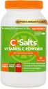 C-Salts 비타민 C 분말 보충교재 - 100% Immune 지원을 위한 순수한 높은 복용량 버퍼레이트 비타민 C 분말 - 유기, 설탕 자유로운, Vegan, 비 GMO, Stomach-Friendly, 본래 8개 oz