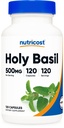 Nutricost Holy Basil 캡슐 500mg, 120 채식 캡슐 - 글루텐 무료, 비 GMO