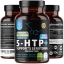 N1N 프리미엄 5-HTP 200mg 플러스 칼슘, Griffonia 씨앗 추출물, 비 GMO 및 글루텐, 120 캡에서 만든