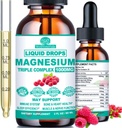 마그네슘 복합 단지, 마그네슘 글리세라이드, 시트레이트 & 말레이트 w의 500mg. 비타민 D3 K2, 킬레이트 양식 높은 흡수, 액체 마그네슘 복합체 W / B6 아연 Bone, 수면, 심장, 에너지 Nerve