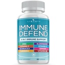 1개의 면역 방어 지원, Echinacea 아연 50mg, 비타민 C, D3 5000 IU, Turmeric Curcumin & Ginger, Echinacea를 가진 면제 캡슐 보충교재에 대하여 8 - 아이 성인 (1 팩)