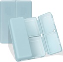 FYY 매일 알약 주최자, 7 격실 휴대용 여행 알약 케이스, [Folding Design] for Purse Pocket to Hold Vitamins,Cod Liver Oil,Supplements and Medication-Blue